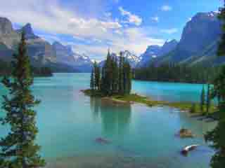  Alberta:  カナダ:  
 
 Maligne Lake